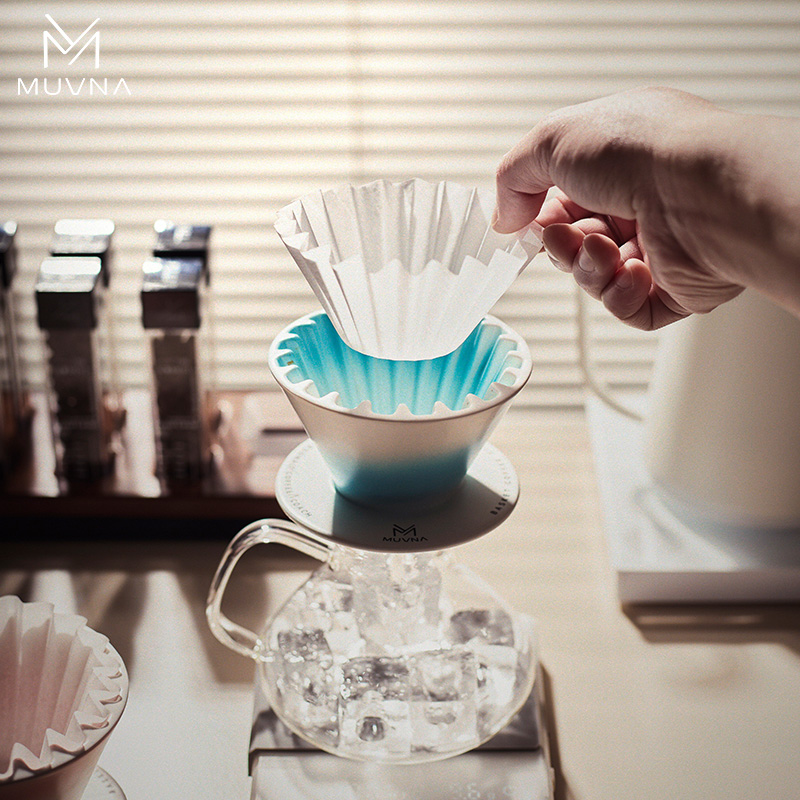 Coffee Tea Paper Cups - MUVNA Natuurlijk Papierfilter voor Pour Over