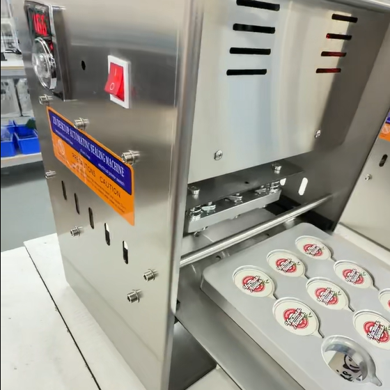 Coffee Tea Paper Cups - Automatische Boba-thee/koffie plastic/papieren beker verzegelmachine met