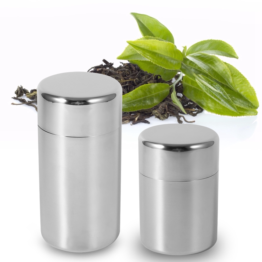 Canister Coffee Sugar Tea - Roestvrijstalen theeblikken, voorraadblikken voor thuiskeuken, voor