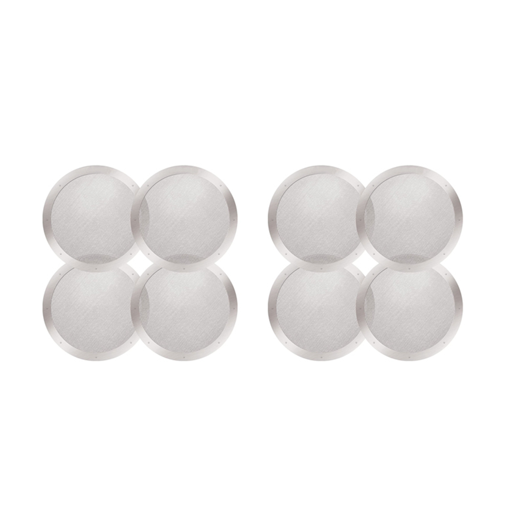Aeropress Coffee Maker - A84X-8-Pack herbruikbare roestvrijstalen filters voor Aeropress
