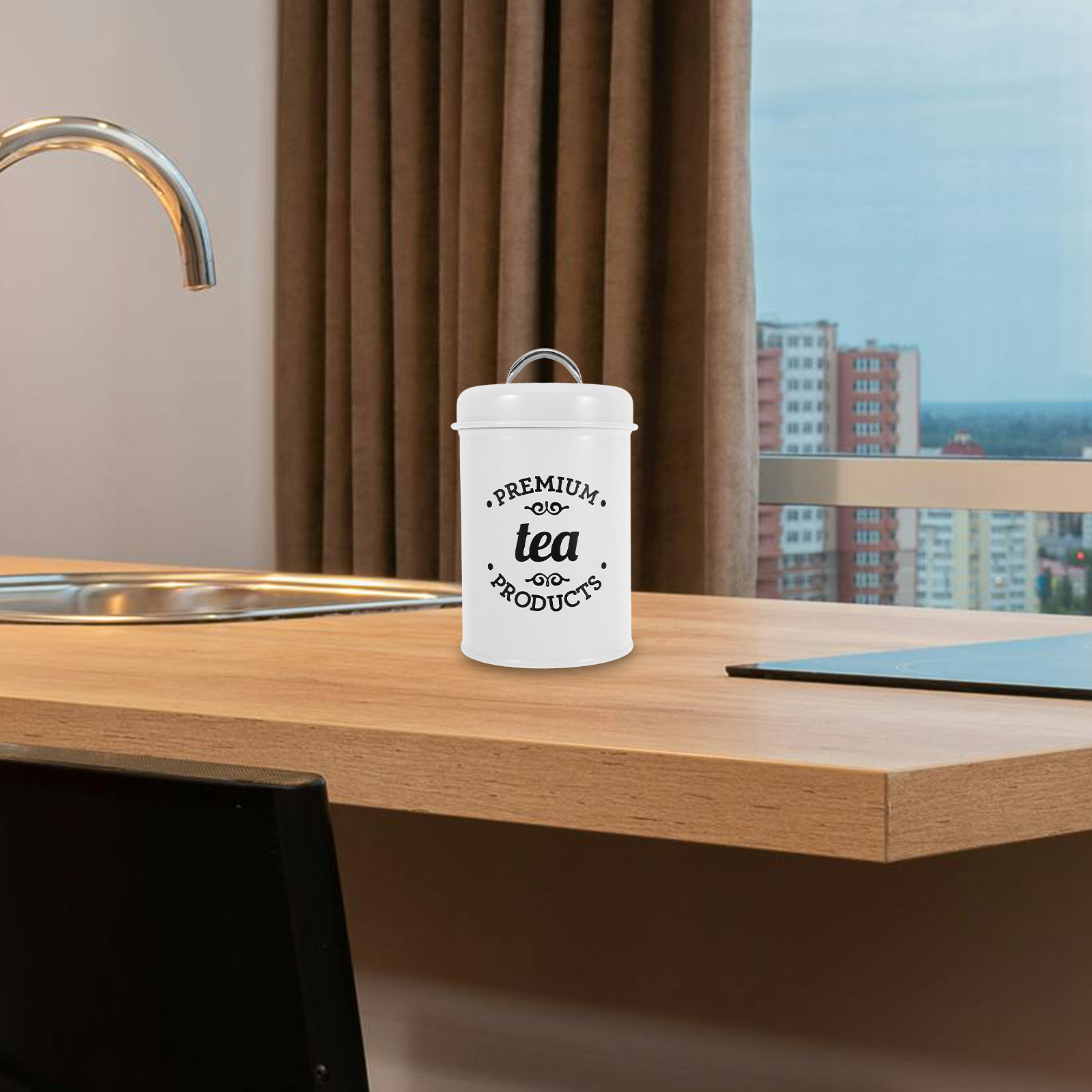 Canister Coffee Sugar Tea - Luchtdichte metalen blikjesset voor koffie, suiker,