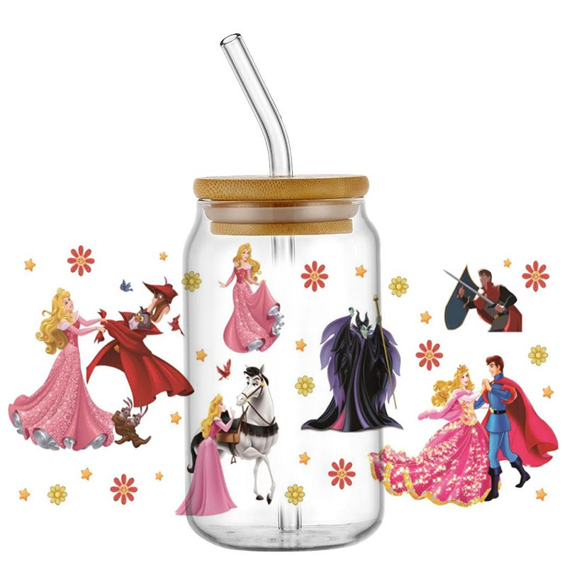 Coffee Tea Mugs - Mooie Aurora en heksenpatroon prinsessenontwerp UV