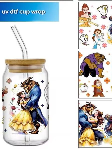 Coffee Tea Mugs - Populaire cartoon prinses UV DTF beker