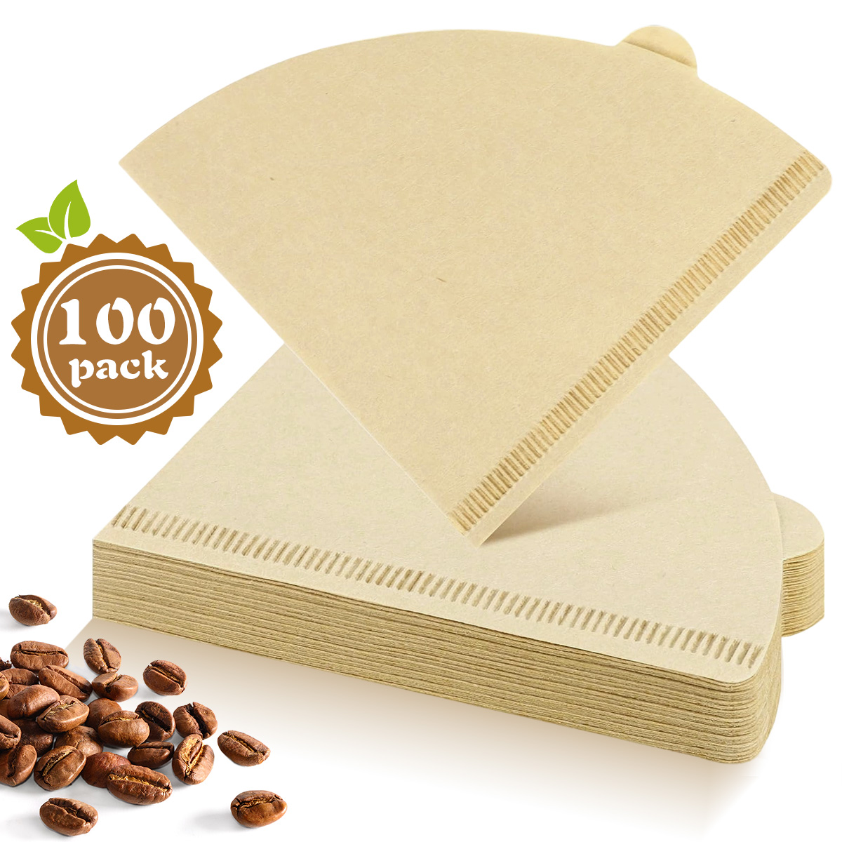 Coffee Tea Paper Cups - 100/200 stuks conische koffiefilters 1-2/1-4 kopjes,