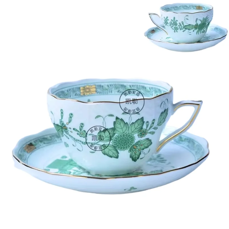 Coffee Tea Gift Basket - Klassieke kop en schotel, bloemenmand, koffiemok,