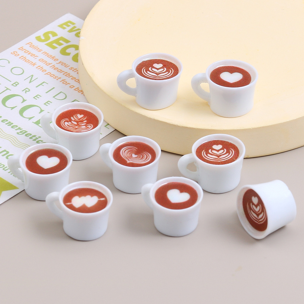 Coffee Tea Mugs - 10 stuks liefde hart koffiekopje hars