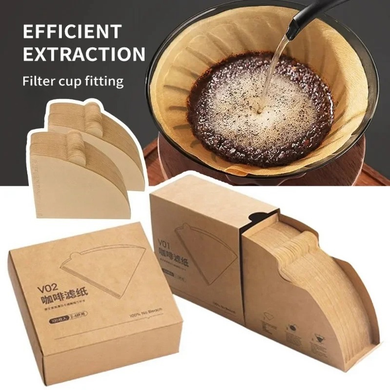 Coffee Tea Paper Cups - Houtpulp 02 Cone Filter Pour Over