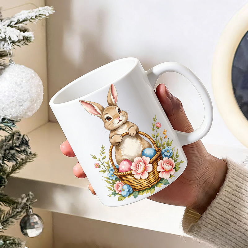 1 STKS Paashaas Eiermand Keram - Coffee Tea Gift Basket recensie en prijs
