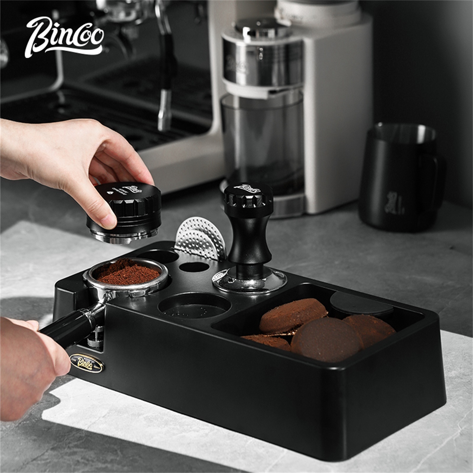 Bincoo Koffie Distributeur 51/ - Coffee Tamper Leveler recensie en prijs