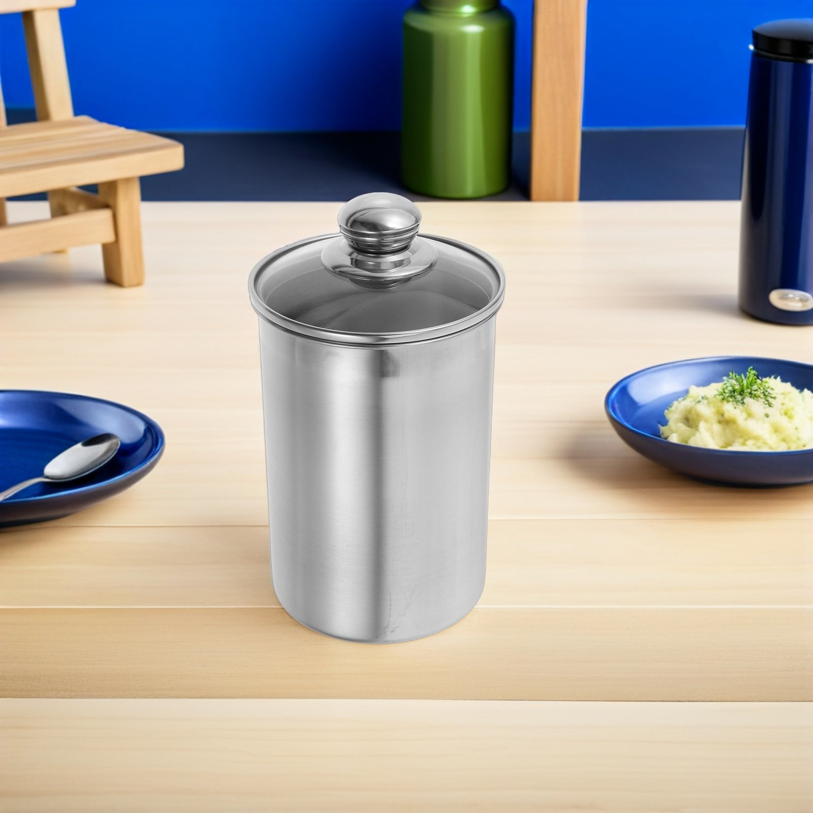 1350 ml roestvrijstalen voedse - Canister Coffee Sugar Tea recensie en prijs