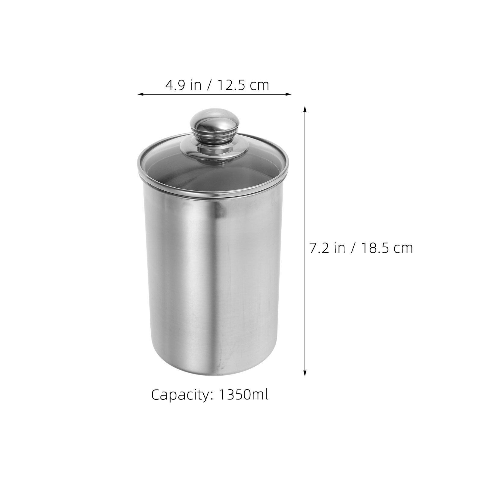 1350 ml roestvrijstalen voedse - Canister Coffee Sugar Tea recensie en prijs