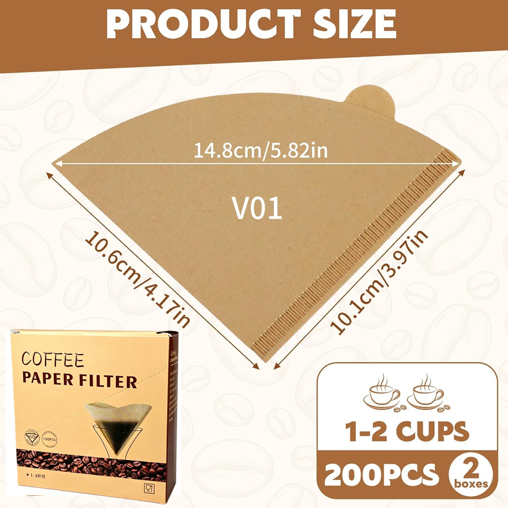 Koffiefilters 200 stuks conisc - Coffee Tea Paper Cups recensie en prijs