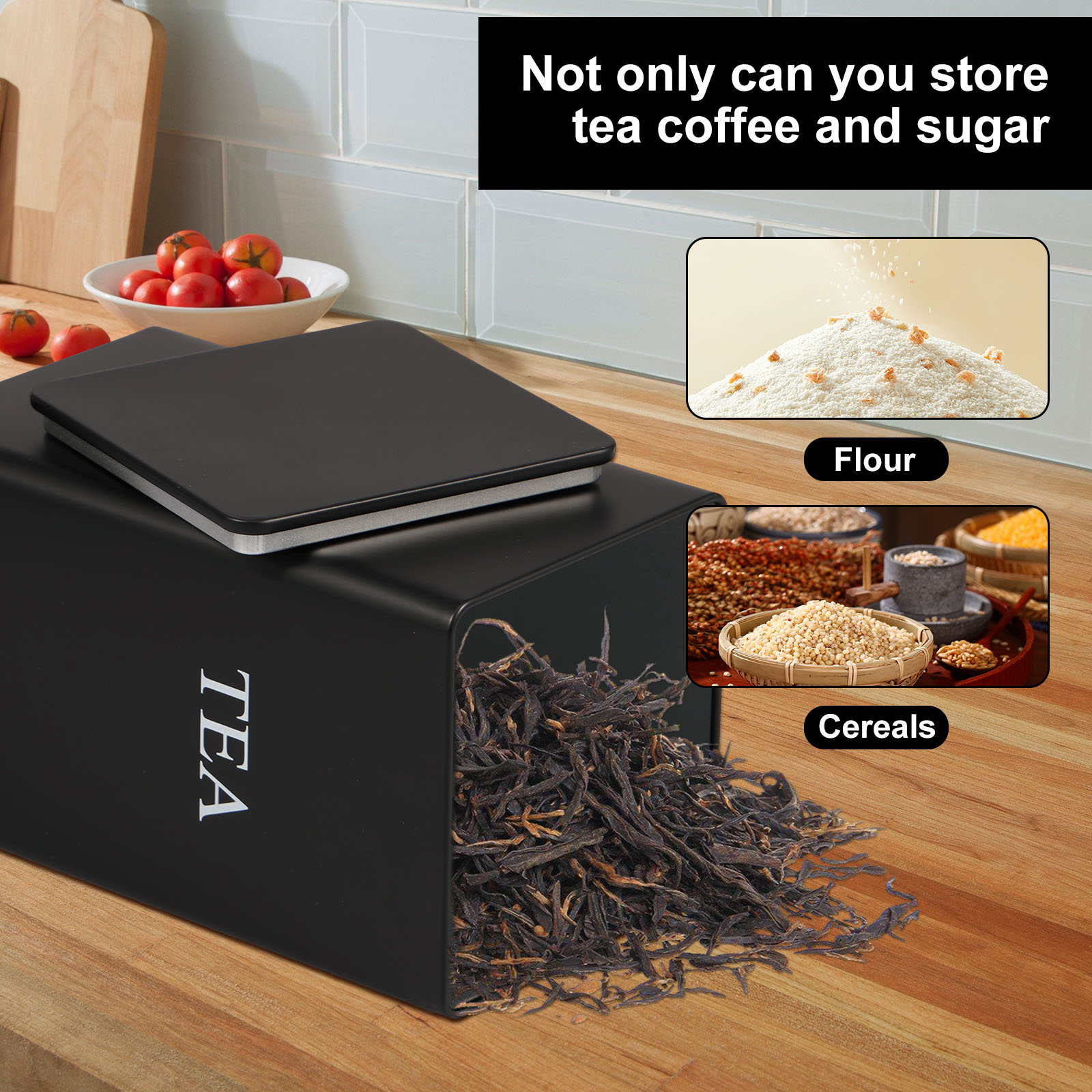 3 Stuks Koffieboon Opslagbusse - Canister Coffee Sugar Tea recensie en prijs
