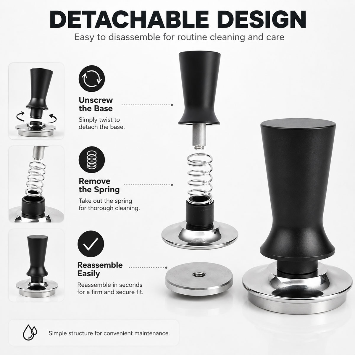 1 stuks 51/53/58 mm koffietamp - Coffee Tamper Leveler recensie en prijs