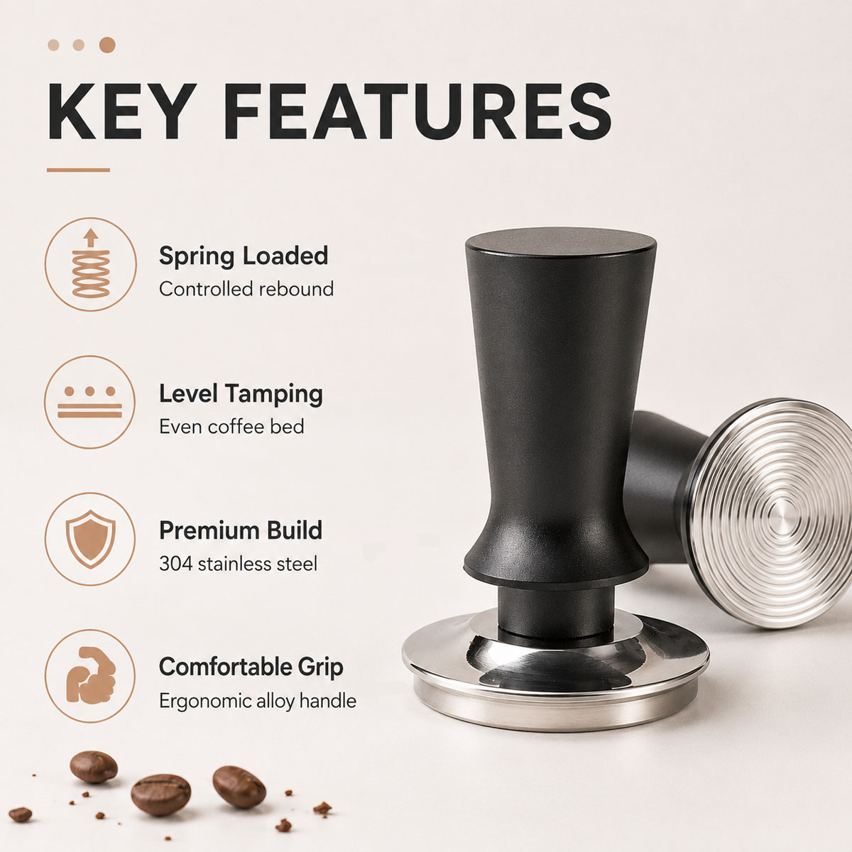 1 stuks 51/53/58 mm koffietamp - Coffee Tamper Leveler recensie en prijs