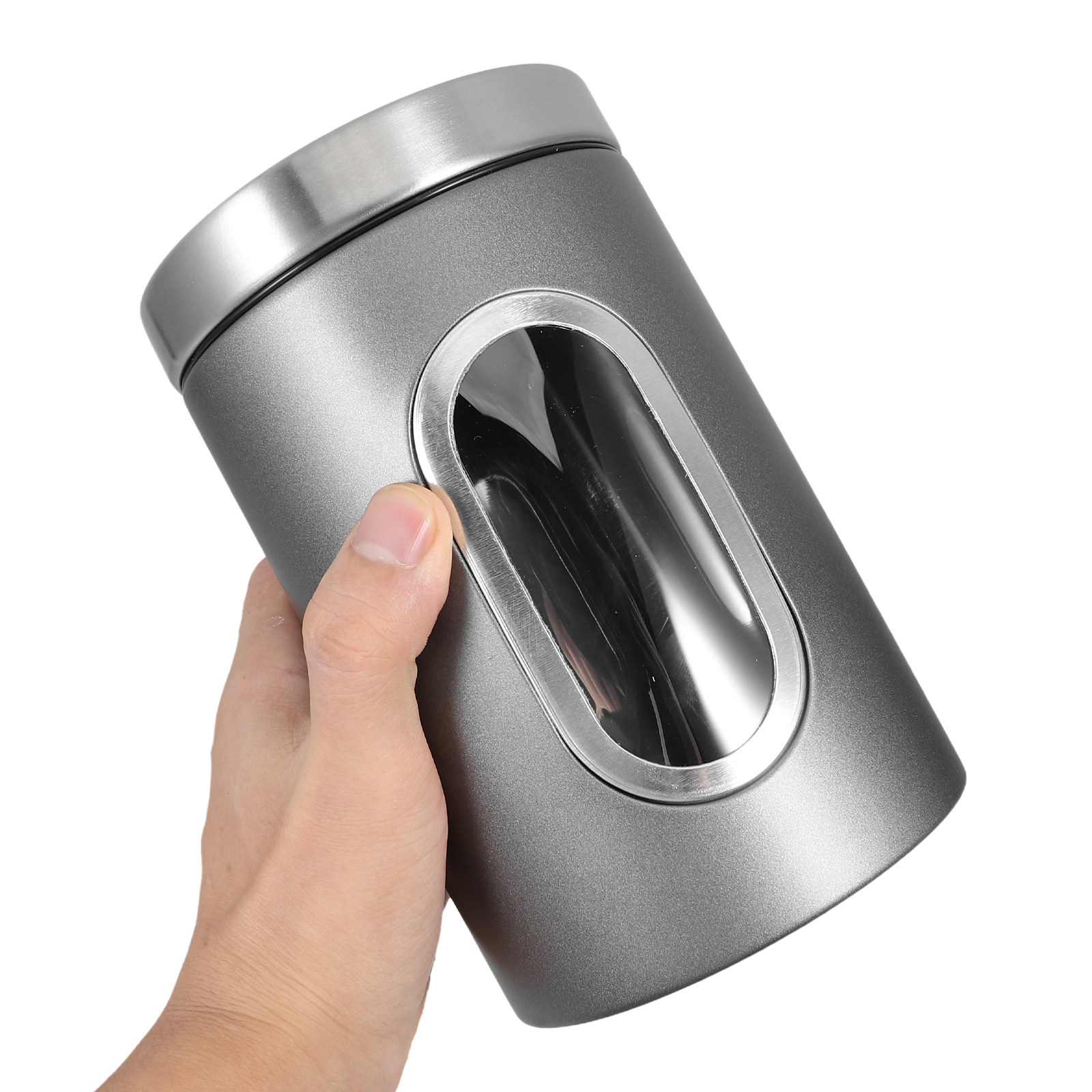 RVS bewaardoos zilvergrijs luc - Canister Coffee Sugar Tea recensie en prijs