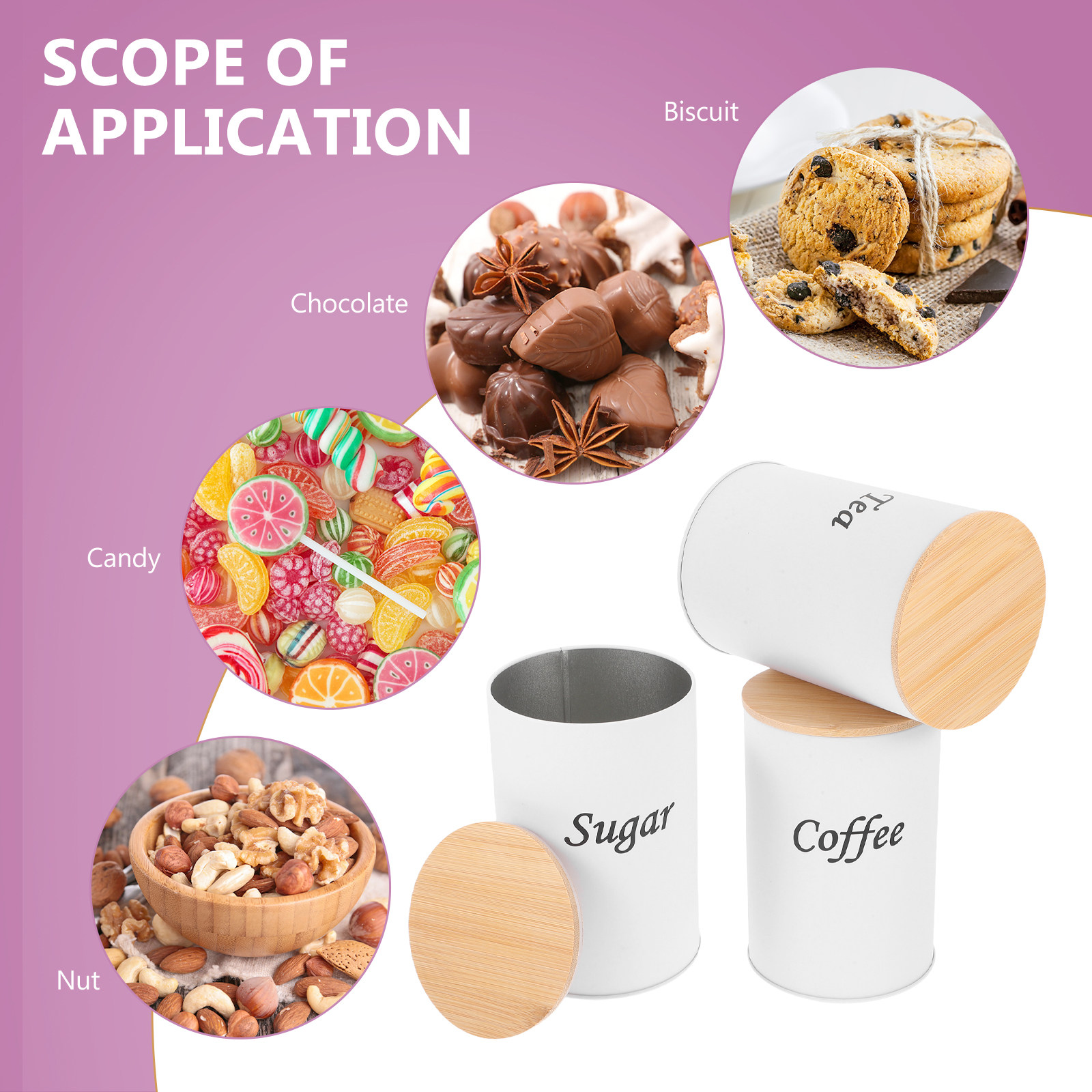3 stuks luchtdichte ronde voor - Canister Coffee Sugar Tea recensie en prijs