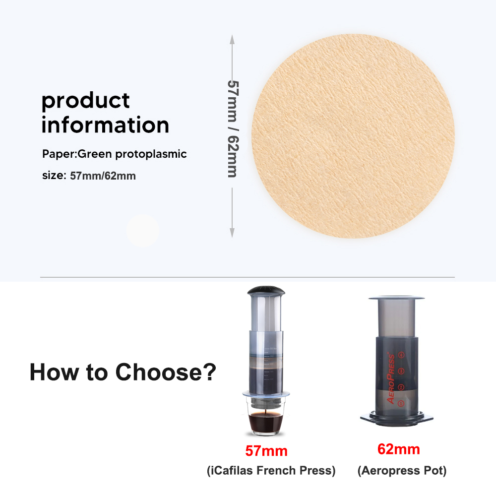 57Mm/63Mm Koffiefilter Papiere - Aeropress Coffee Maker recensie en prijs