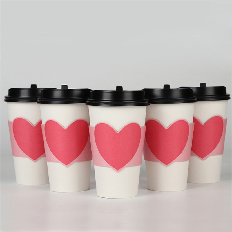 100 Stuks Wegwerp Cup Mouwen V - Coffee Tea Paper Cups recensie en prijs