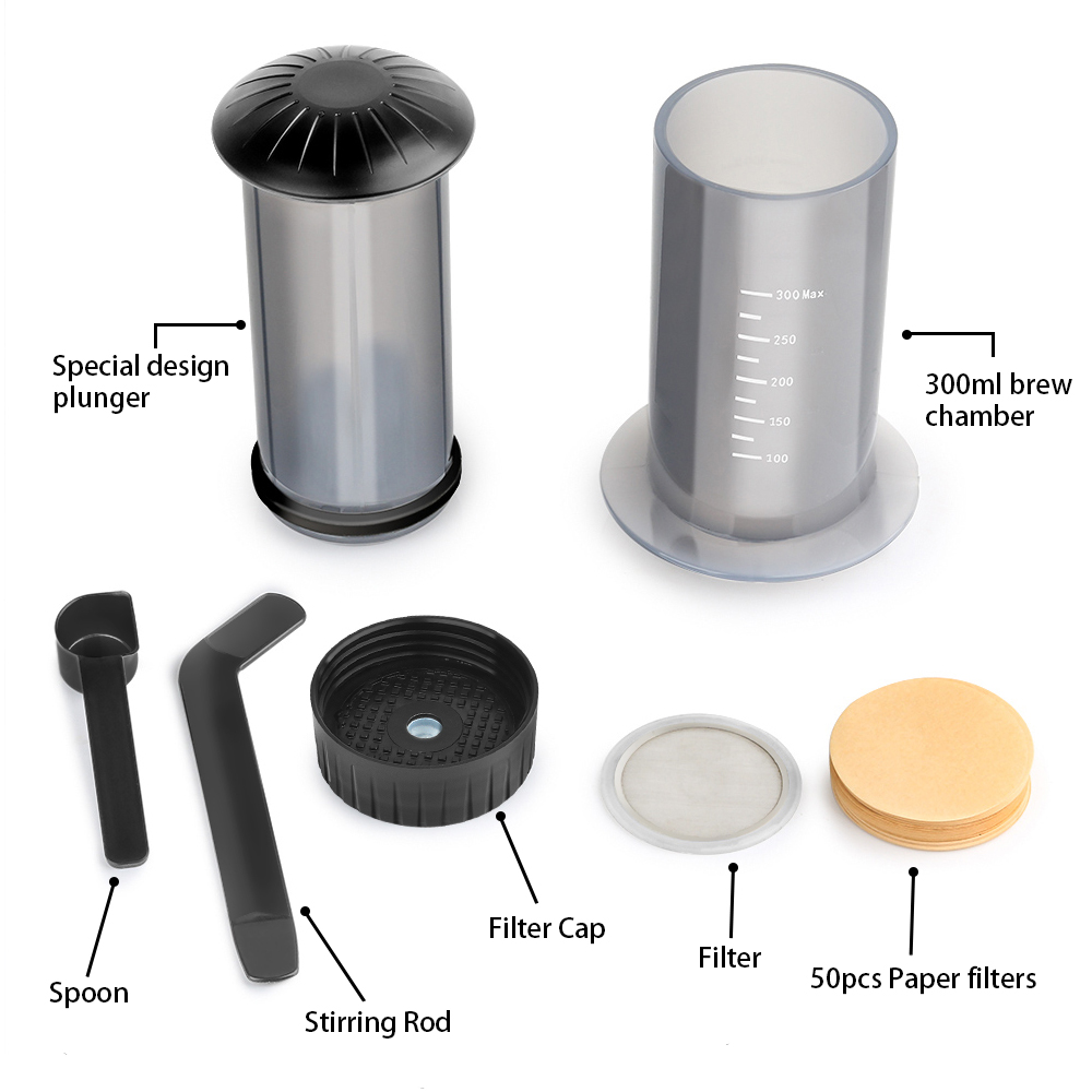 Espresso koffiezetapparaat Dra - Aeropress Coffee Maker recensie en prijs
