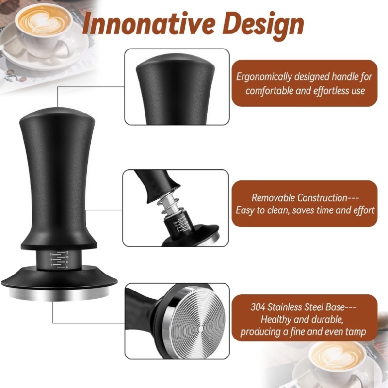 51/53/58mm Zwarte Koffie Handt - Coffee Tamper Leveler recensie en prijs