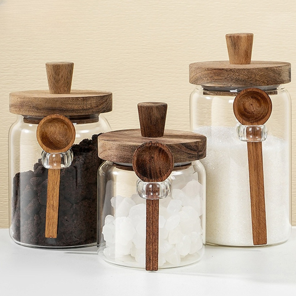 Glazen koffiebonen bewaarpot m - Canister Coffee Sugar Tea recensie en prijs