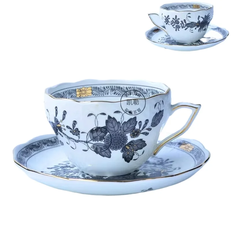 Klassieke kop en schotel, bloe - Coffee Tea Gift Basket recensie en prijs