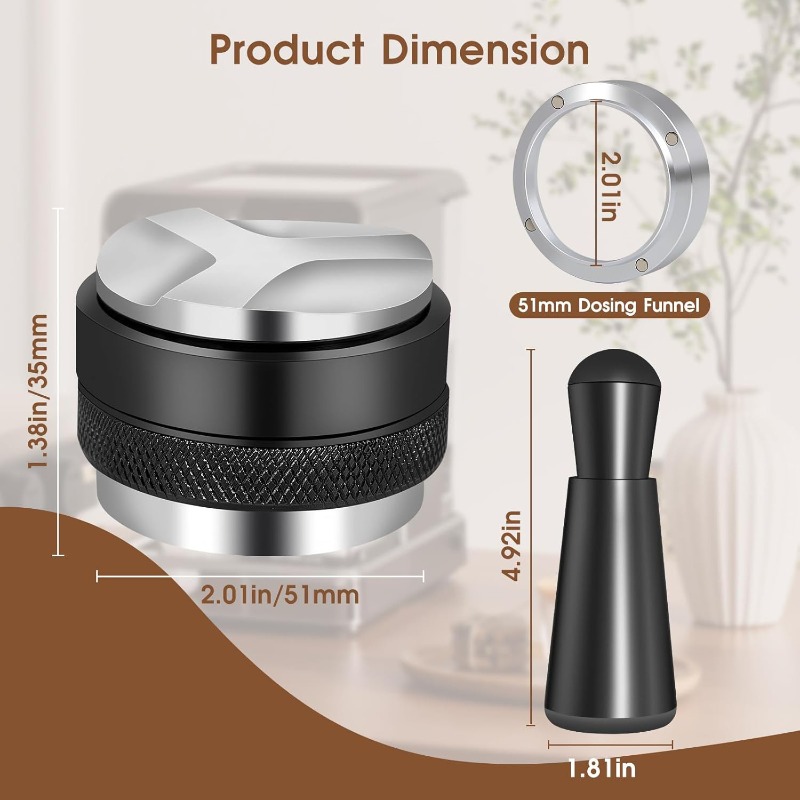 51/53/58mm 5-delige Espresso S - Coffee Tamper Leveler recensie en prijs