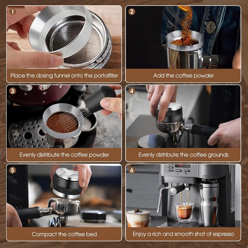 51/53/58mm 5-delige Espresso S - Coffee Tamper Leveler recensie en prijs