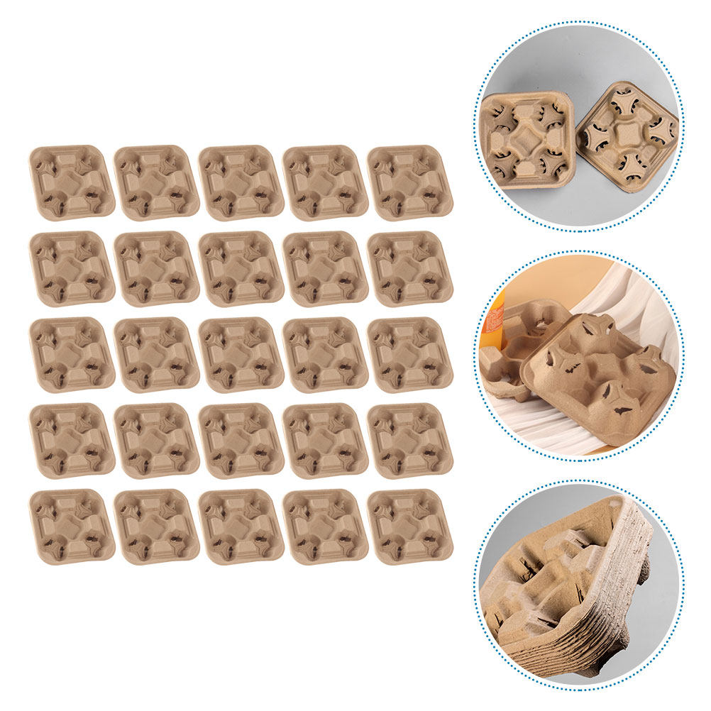 25 stuks vierkops papierpulp h - Coffee Tea Paper Cups recensie en prijs