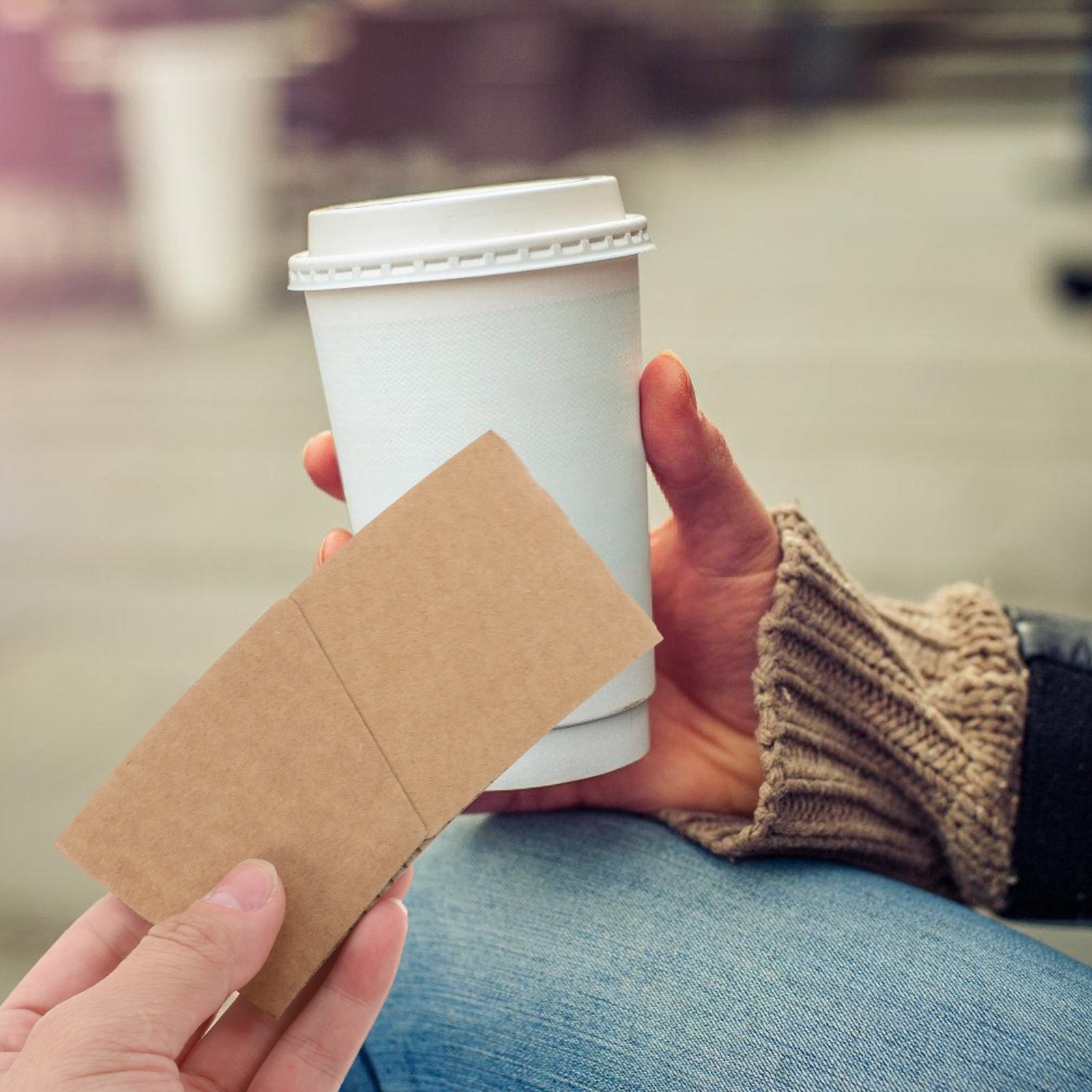100 Stuks Kraftpapier Bekerhoe - Coffee Tea Paper Cups recensie en prijs
