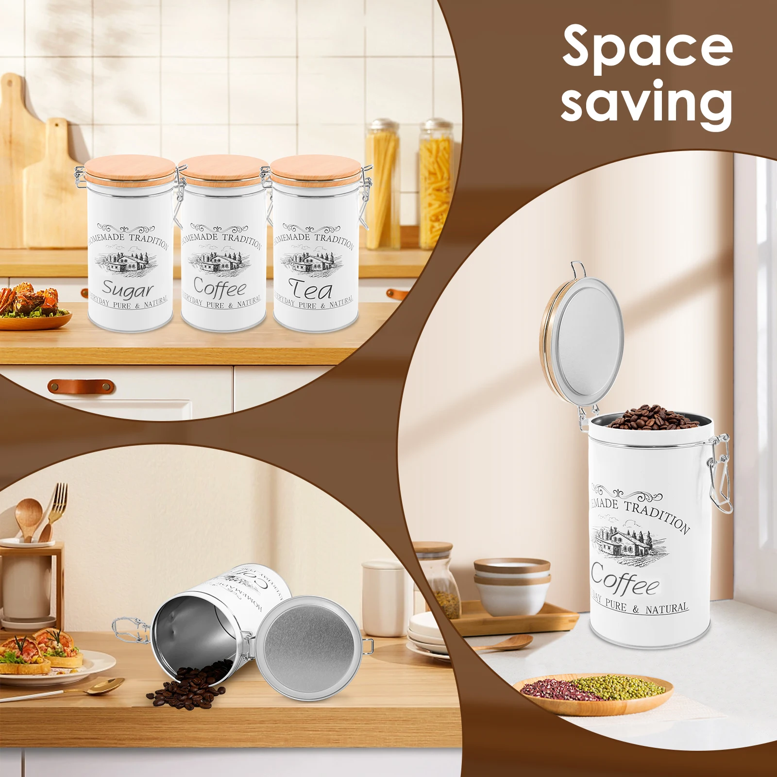 3 stks/set Thee Koffie Suikerb - Canister Coffee Sugar Tea recensie en prijs