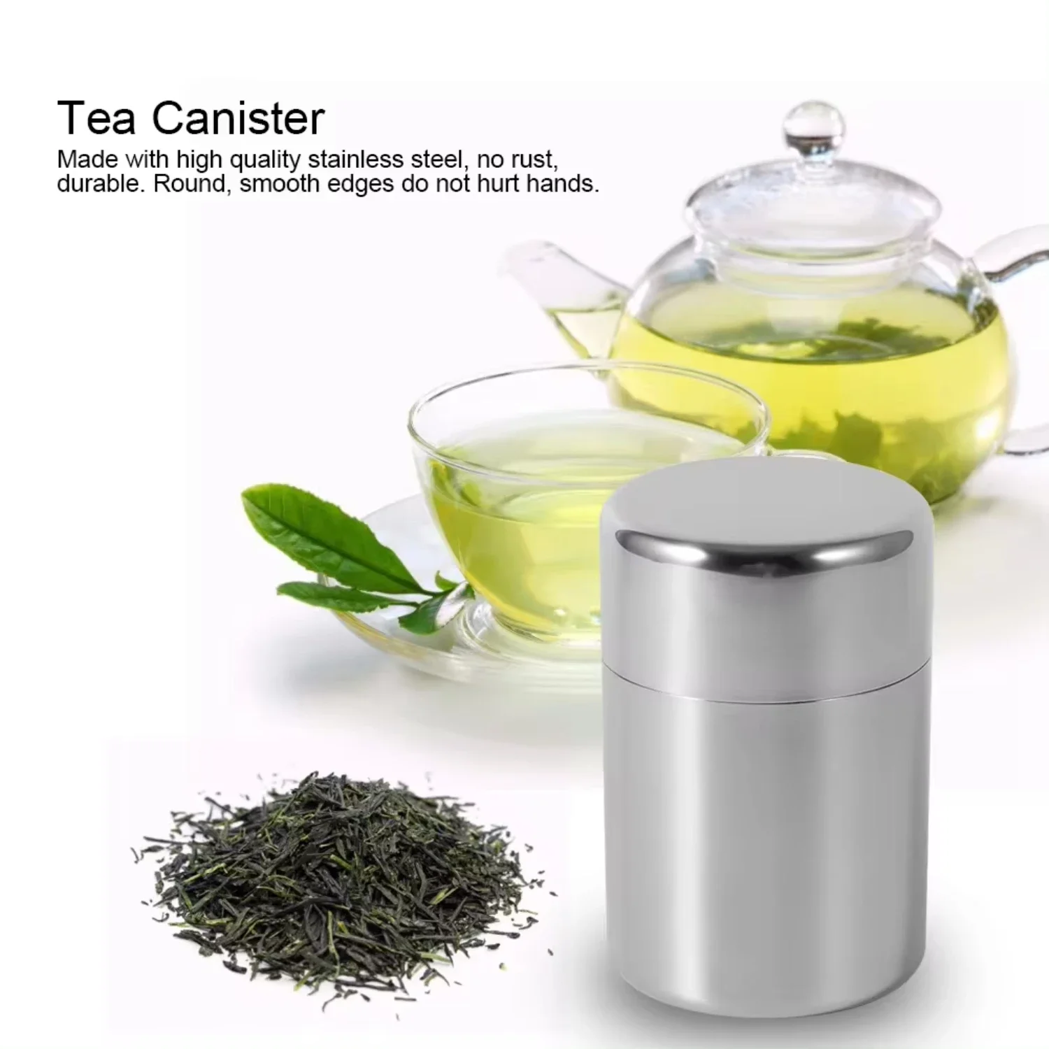Roestvrijstalen theebladblikke - Canister Coffee Sugar Tea recensie en prijs