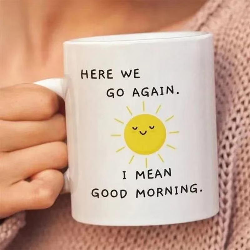 Koffiekopje Grappig Sarcastisc - Coffee Tea Good Morning recensie en prijs